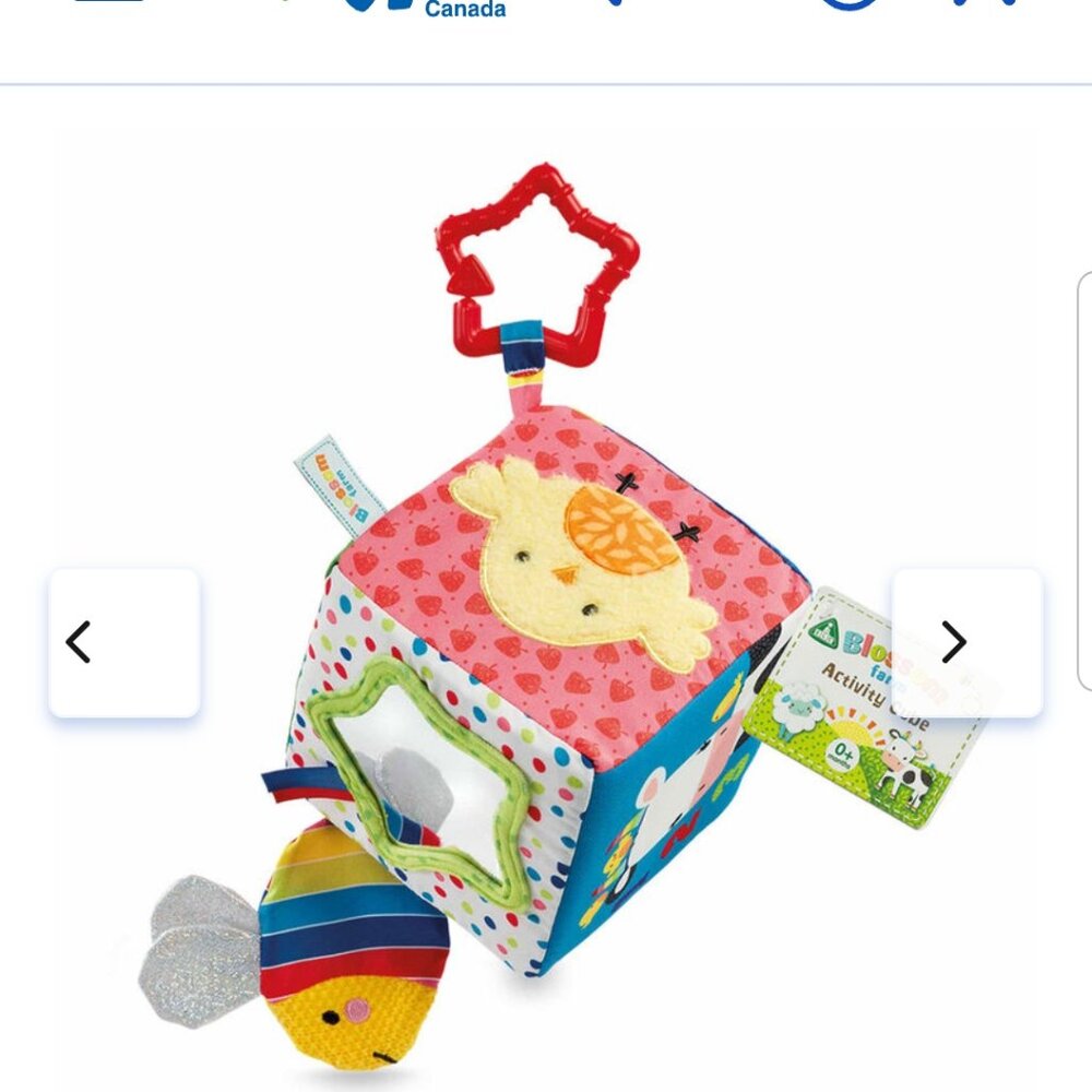 Baby soft activity cube